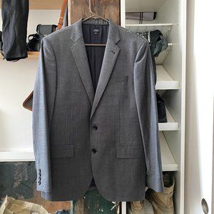 J.Crew Grey Charcoal Italian Wool Blazer sz 40R.